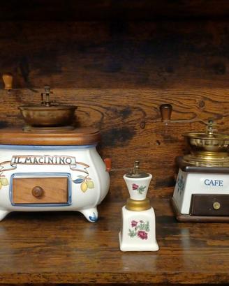 Macina caffè vintage in ceramica 
