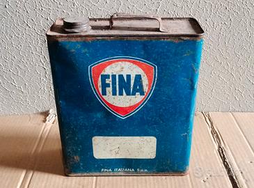 Vecchia Latta Tanica Vintage Da Collezione Fina