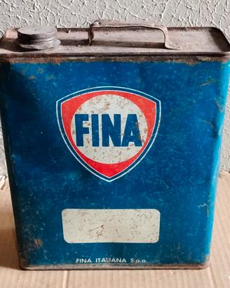 Vecchia Latta Tanica Vintage Da Collezione Fina