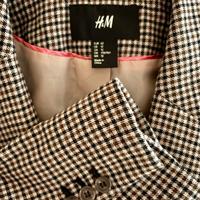 Giacca donna quadretti neri/marroni