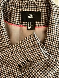 Giacca donna quadretti neri/marroni