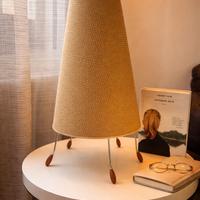 Lampada design in corda naturale stile mid-century