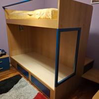 Letto a castello con soppalco