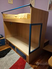 Letto a castello con soppalco