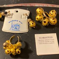 Parure Murano Più - Orecchini, Anello, Ciondolo