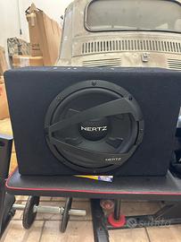 Subwoofer hertz+amplificatore hertz