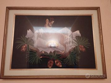 quadro lavorato a lana  50x 70 