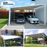 Gazebo pensilina casa  6x4 copertura pesante PVC