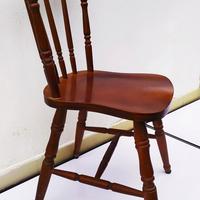 6 sedie stile country color noce