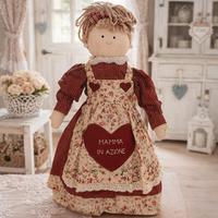 Bambola fermaporta "Mamma in azione" bionda 