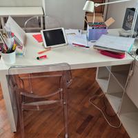 ripiano scrivania ikea bianco incluso lato gamba