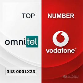 sim top number 348 0001X23 - numero facile