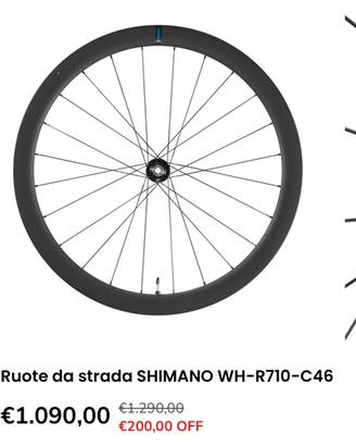 Ruote in carbonio shimano