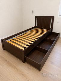 Letto singolo IKEA SONGESAND 90x200  pari al nuovo