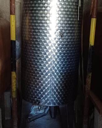 Botte vino acciaio