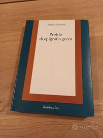 "Profilo di Epigrafia Greca" di F. Ghinatti manual