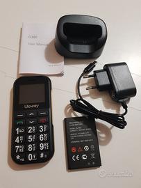 Telefono per anziani 2 SIM Radio FM mem. espand.