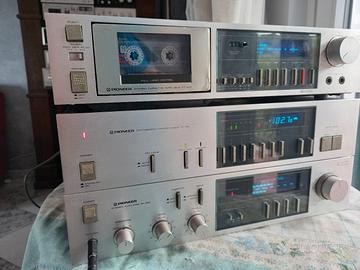 amplificatore,radio,piastra cassette pioneer
