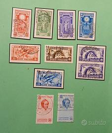 Regno 1933/36- 11 francobolli usati 