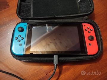Nintendo switch + 2 joystick + cover