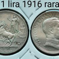1 lira 1916 Rara 