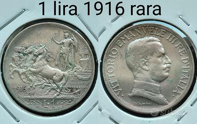 1 lira 1916 Rara 