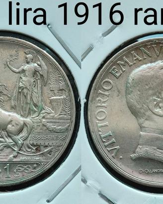 1 lira 1916 Rara 
