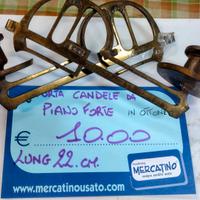 porta candele ottone 