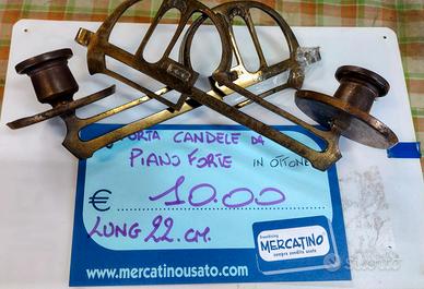 porta candele ottone 