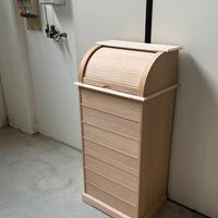 Mobile cassettiera settimanale in legno al grezzo