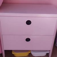 Cassettiera Busunge Ikea rosa