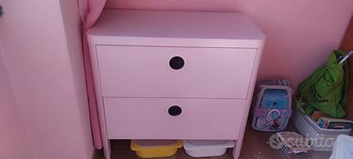 Cassettiera Busunge Ikea rosa