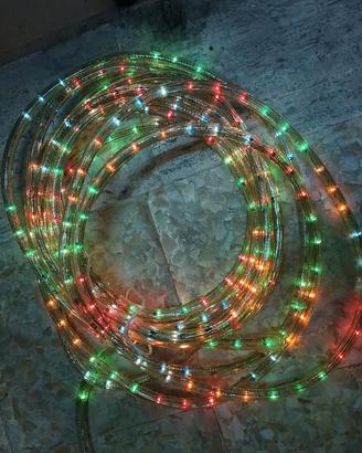 Tubo luminoso multicolore Natale