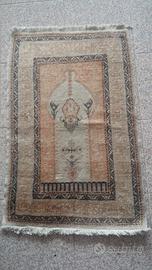 Antico Tappeto turco Hereké lana e seta 99 x 61