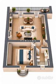 Appartamento di 93 m² con 2 locali e box auto a Fi