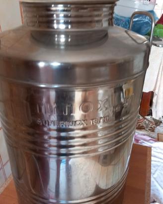 2 fusti acciaio inox