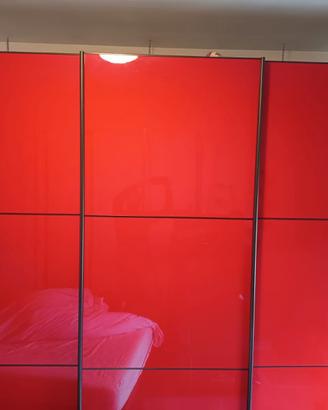 Armadio laccato Rosso