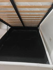 Letto contenitore 1/2p + materasso +set lenzuola