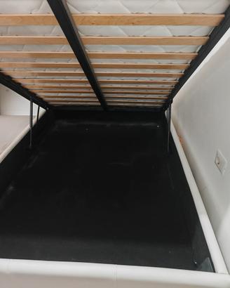 Letto contenitore 1/2p + materasso +set lenzuola
