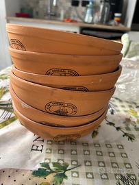 Set ciotole/piatti in terracotta Albisola