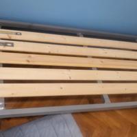 Rete letto singolo 80x190 con doghe in legno