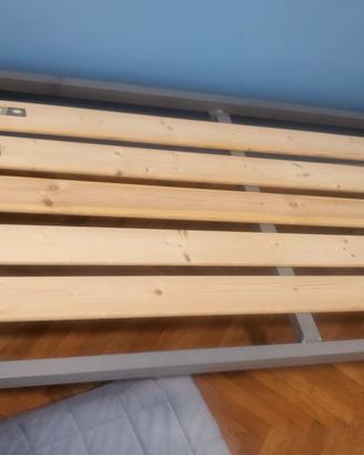 Rete letto singolo 80x190 con doghe in legno