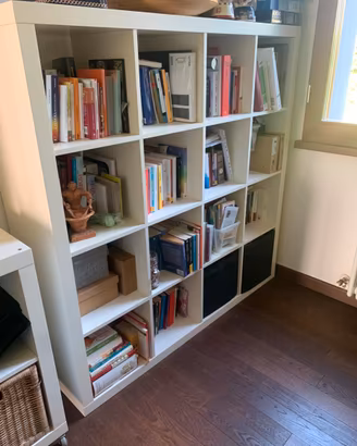 Libreria scaffale ikea 4x4 bianco