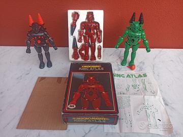 micronauti robot vintage king atlas green baron ka