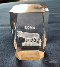 Cristallo 3D - Laser Art - Lupa Capitolina