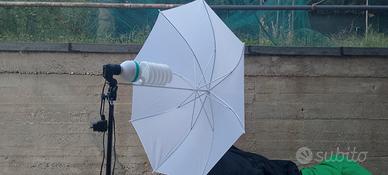 Kit per studio fotografico con fondali. 