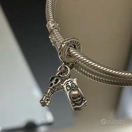 Charm Pandora Chiave e Serratura Alice nel paese m