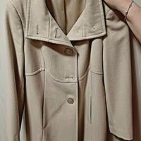 cappotto beige panno taglia 46 Benetton