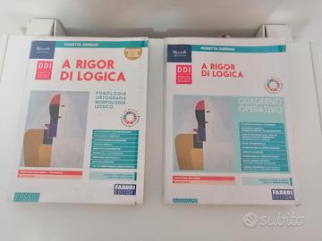 libro scuola A rigor di logica in 2 volumi