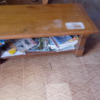 Tavolino da Fumo in Legno Massello di Castagno